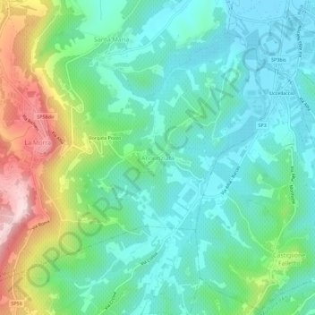 Annunziata地形图、海拔、地势