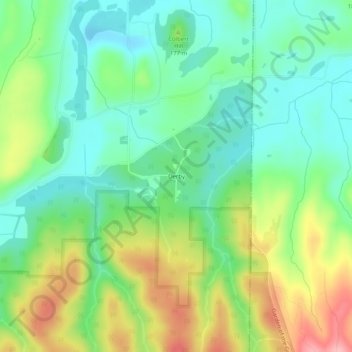 Derby地形图、海拔、地势