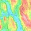 Woodinville地形图、海拔、地势