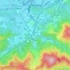 舊莊地形图、海拔、地势