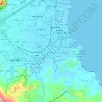 Cabagñan East地形图、海拔、地势