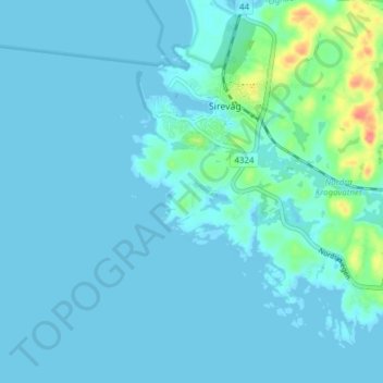 Haver地形图、海拔、地势