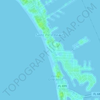 Saint Petersburg County Park地形图、海拔、地势