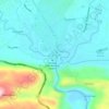 Bog Walk地形图、海拔、地势
