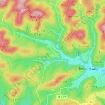 Wildenguth地形图、海拔、地势