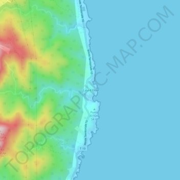 Cala d'Oru地形图、海拔、地势