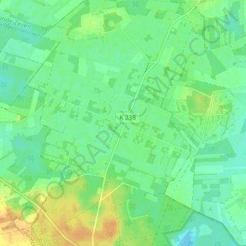 Borchel地形图、海拔、地势