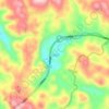 小潮堡地形图、海拔、地势