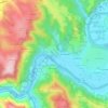 Le Four Haut地形图、海拔、地势
