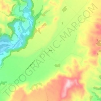 Āpiti地形图、海拔、地势