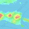 Lampung Barat地形图、海拔、地势