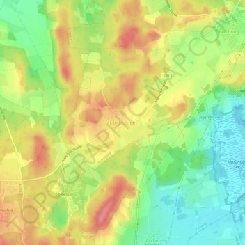 Landstetten地形图、海拔、地势
