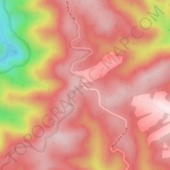 Kellys地形图、海拔、地势