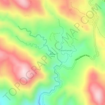Mount Talitig地形图、海拔、地势