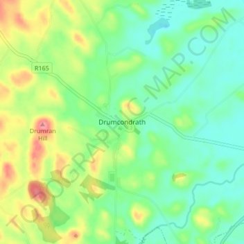 Drumcondrath地形图、海拔、地势