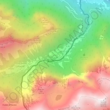 Novel地形图、海拔、地势