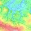 Pennarun地形图、海拔、地势