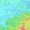 汪村地形图、海拔、地势