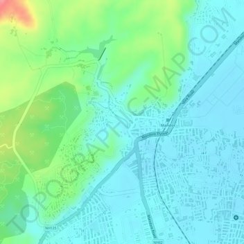 Mandore Garden地形图、海拔、地势