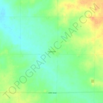 Cloverdale地形图、海拔、地势