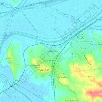 Santa Isabel地形图、海拔、地势