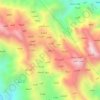 منعو地形图、海拔、地势