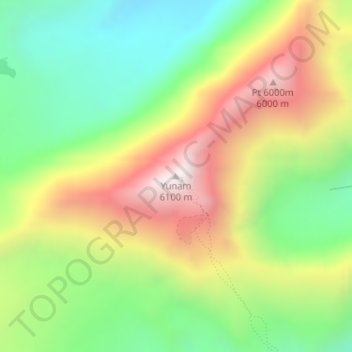 Yunam地形图、海拔、地势