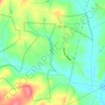 Anderson Pond Dam地形图、海拔、地势