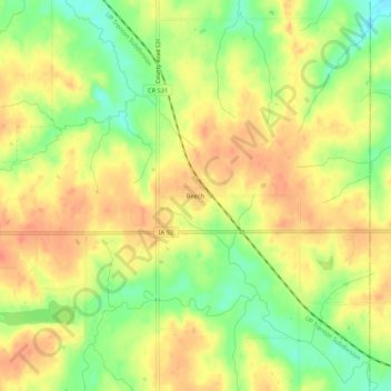 Beech地形图、海拔、地势