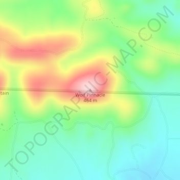 Wolf Pinnacle地形图、海拔、地势