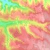 Chambaran地形图、海拔、地势