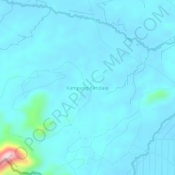 Kampung Kendaie地形图、海拔、地势