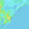 纽卡斯尔地形图、海拔、地势
