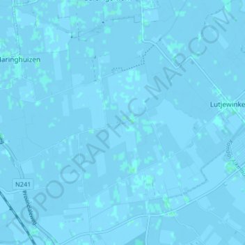 Moerbeek地形图、海拔、地势