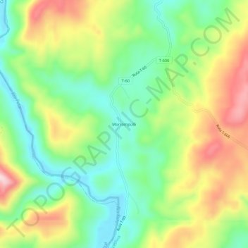 Morrompulli地形图、海拔、地势