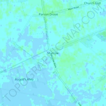 Murrow地形图、海拔、地势