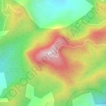 Pico dos Dias地形图、海拔、地势