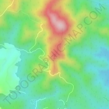 Morro Grande地形图、海拔、地势