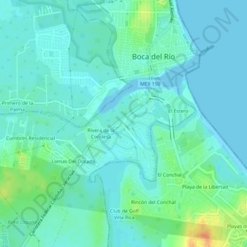 El Dorado地形图、海拔、地势