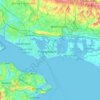 Portsmouth地形图、海拔、地势
