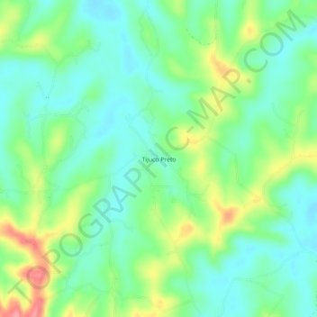 Tijuco Preto地形图、海拔、地势