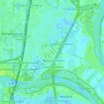 Kirchdorf-Süd地形图、海拔、地势