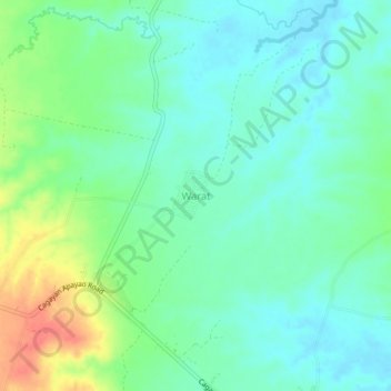 Warat地形图、海拔、地势