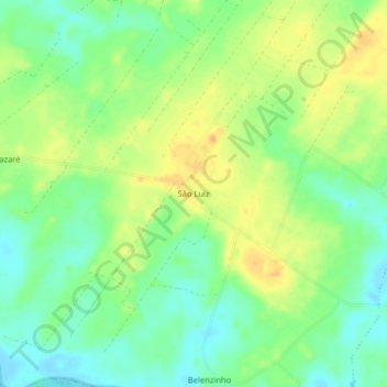 São Luiz地形图、海拔、地势