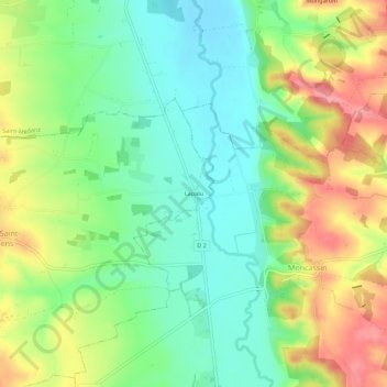 Lapalu地形图、海拔、地势
