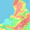 El Ferrero地形图、海拔、地势