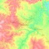 姆布吉马伊地形图、海拔、地势