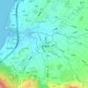 新庄子地形图、海拔、地势