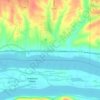 Montpelier地形图、海拔、地势