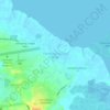Kampung Sungai Obar地形图、海拔、地势